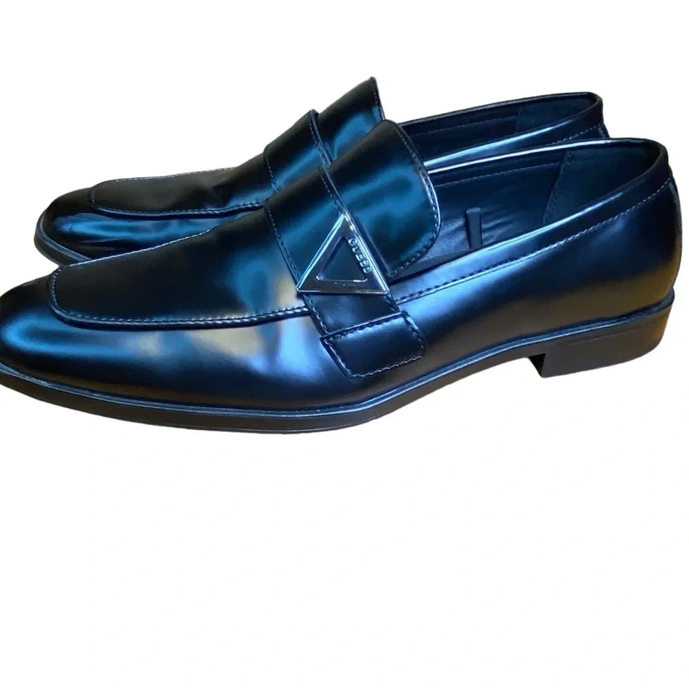 Guess Hamlin Slip On Dressy Black Loafers Men’s Size 9